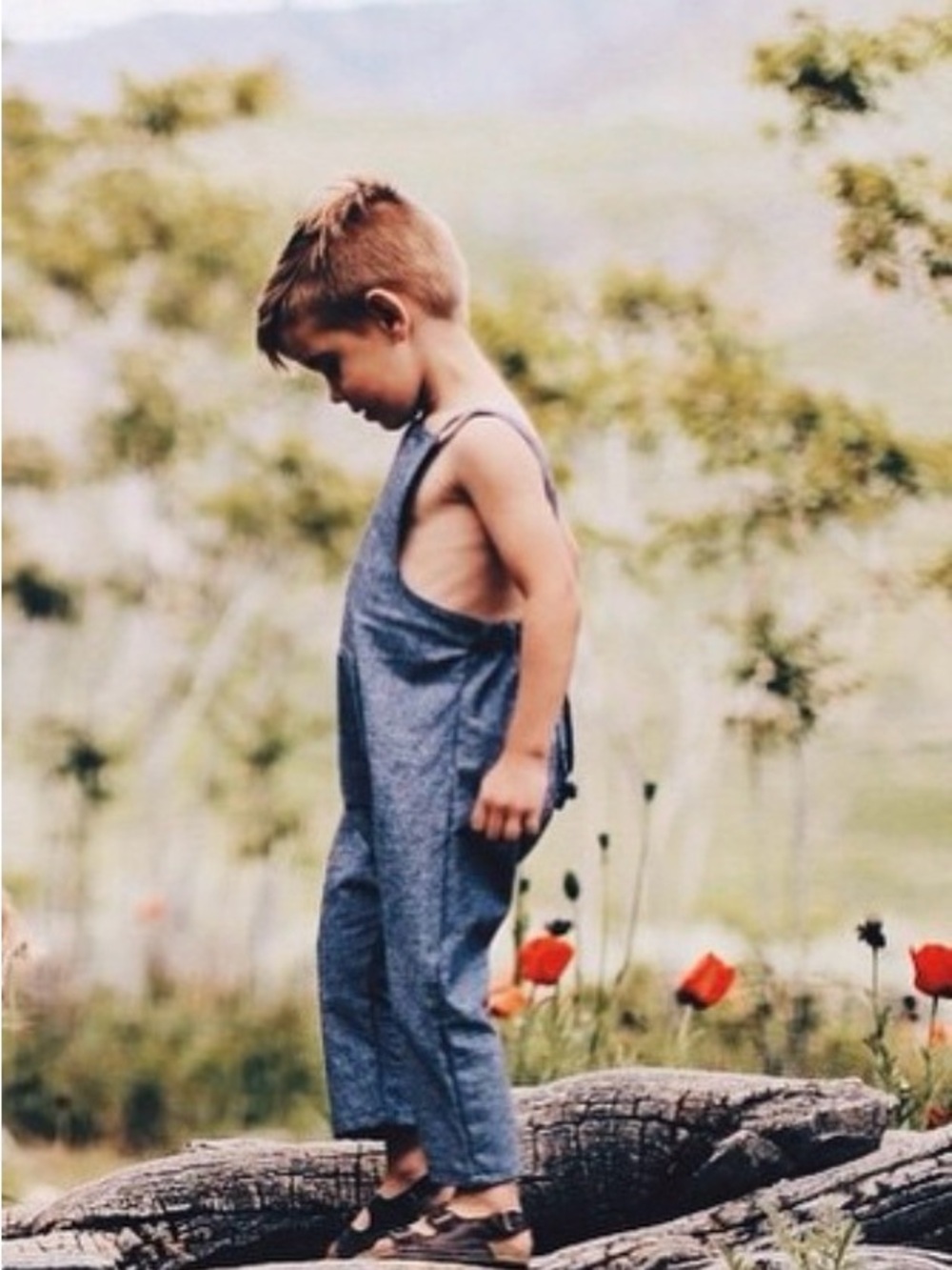 Kids Blue Chambray Overalls - Comfortable Everyday Playwear